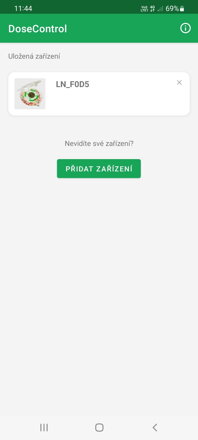 Pridanie nového dávkovača | DoseControl App