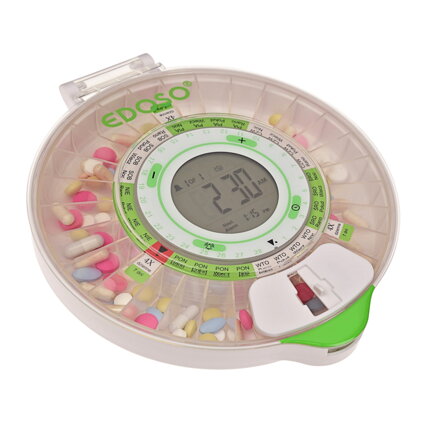 EDOSO Smart Automatický Elektronický Dávkovač Liekov DoseControl | Model 2021 | Priehľadný kryt | České šablóny