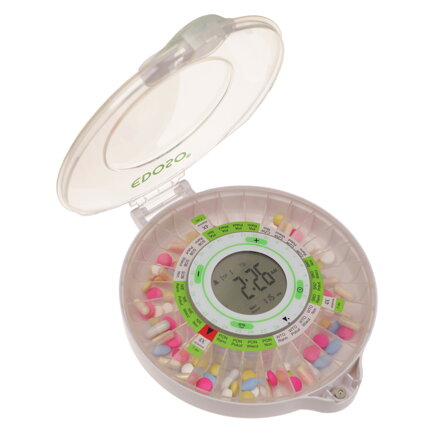 EDOSO Smart Automatický Elektronický Dávkovač Liekov DoseControl | Model 2021 | Priehľadný kryt | České šablóny